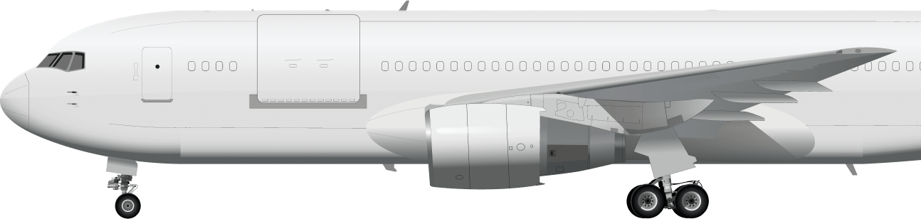 Boeing 767-200F aircraft
